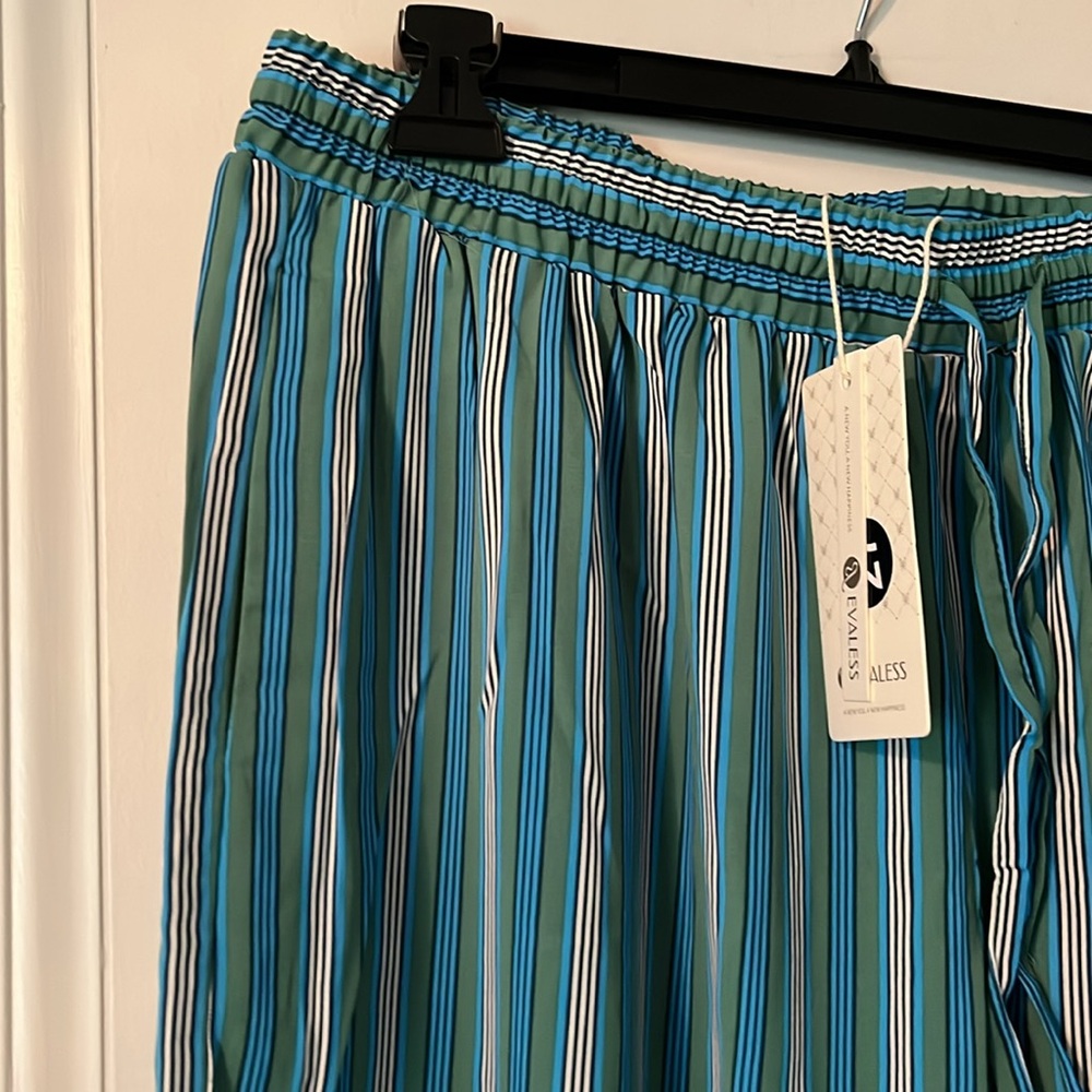 NWT Wide Leg Cotton Blend Evaless XL / XXL Comfy Pants - Picture 2 of 6